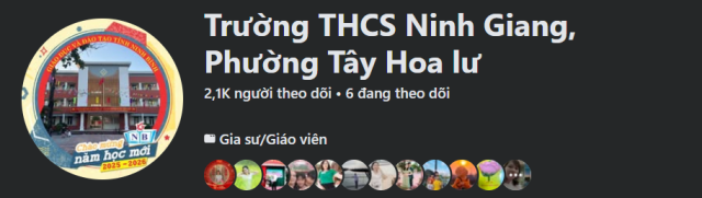 Trang FB nhà trường