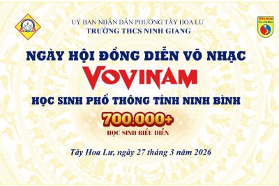 THCS Ninh Giang_Đồng diễn võ Vovinam